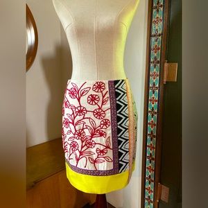 Anthropologie Leifnotes beaded and embroidered skirt. 4